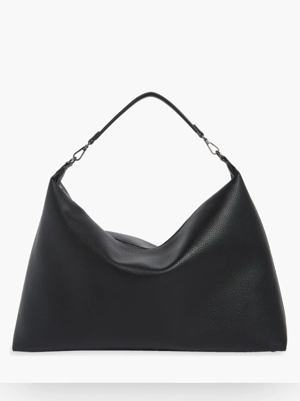 BCBG Black & Gunmetal Large Hobo Bag NWT